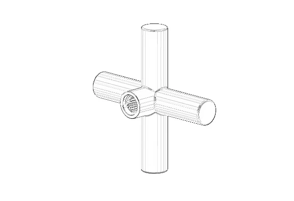 DORNBRACHT WSS Poignée 70 x 70 x 22,5 mm chromé