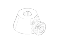 DORNBRACHT WSS Pièce de liaison 43 x 21 x 36 mm chromé