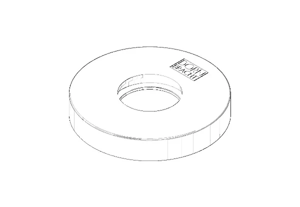 DORNBRACHT WSS Rosace Ø 55 x Ø 27 x 9 mm chromé