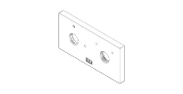 DORNBRACHT WSS Rosace 60 x 120 x 12,5 mm chromé