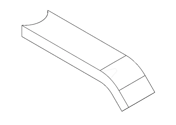 DORNBRACHT WSS Bec déverseur 156 x 34 x 38 mm chromé