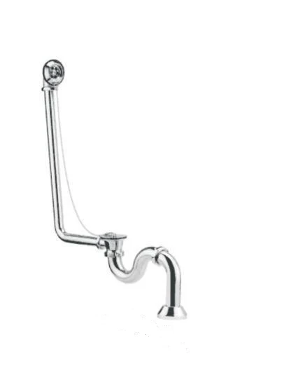 VIDAGE BAIGNOIRE COTTAGE chrome pour bain isole a/combiné de bain,siphon 6/4,décharge & rosace