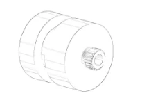 DORNBRACHT WSS Montage du capuchon de fixation Ø 26,5 x 12 mm chromé