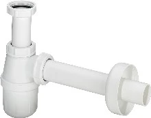 Viega Universal PP bekersifon zonder afvoerplug 6/4 x 40 mm - wit kunststof