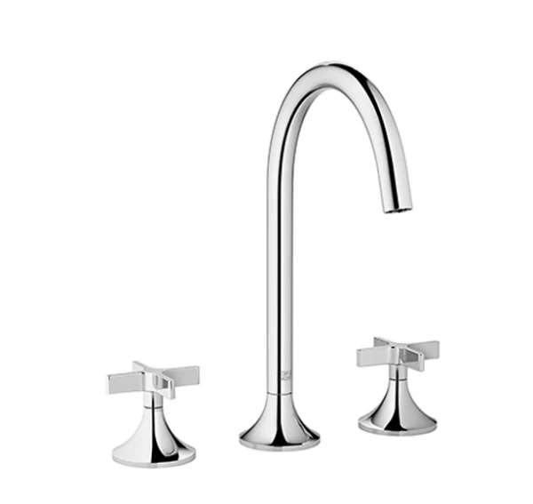 MELANGEUR DE LAVABO 3-TROUS DORNBRACHT VAIA dark platinum matt saille 168mm