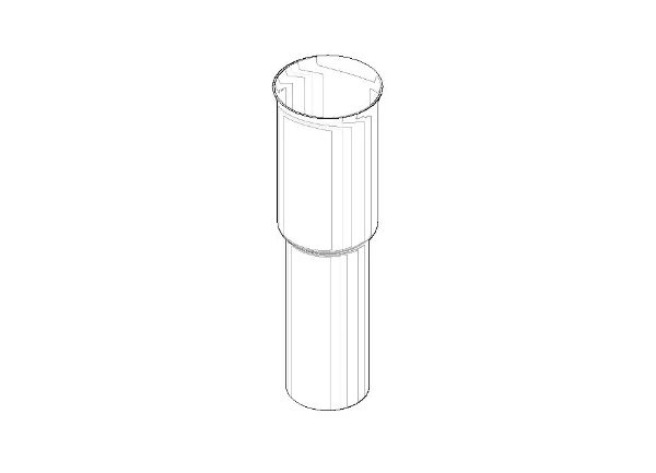 DORNBRACHT WSS Tube Ø 37,1 x 123,5 mm chromé