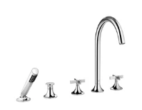 DORNBRACHT VAIA Robinetterie de baignoire à 5 trous pour montage sur gorge avec inverseur chromé