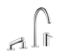DORNBRACHT Meta Mélangeur bain/douche à 4 trous pour montage sur gorge ou hors baignoire chromé