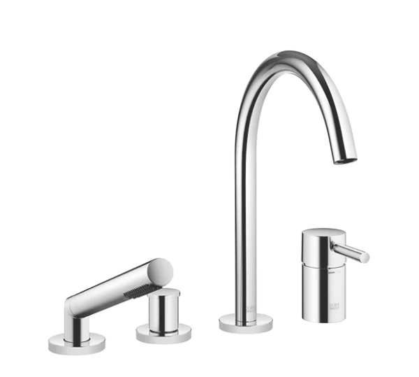 DORNBRACHT Meta 4-gats badmengkraan voor badrand- en tegelrandmontage chroom