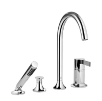 DORNBRACHT VAIA Mélangeur bain/douche à 4 trous pour montage sur gorge ou hors baignoire chromé