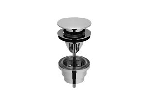 Dornbracht Universal afvoergarnituur met druksluiting 5/4 - Dark Platinum geborsteld