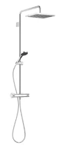 Dornbracht Symetrics Showerpipe avec robinet thermostatique douche sans douchette platina mat