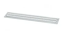 GRILLE VIEGA ADVANTIX 900 - 70 ! rvs pièce de réchange mat - avec motif carreaux, mod?le 4960.30