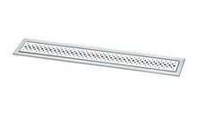 GRILLE VIEGA ADVANTIX 900 - 70 ! rvs pièce de réchange mat - avec motif carreaux, mod?le 4960.30