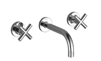 DORNBRACHT Tara. 3-gts wand mengkr vaste uitl. kruisgr 190mm platin mat