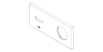 DORNBRACHT WSS Cache 80 x 180 x 9 mm chromé