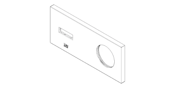 DORNBRACHT WSS Cache 80 x 180 x 9 mm chromé
