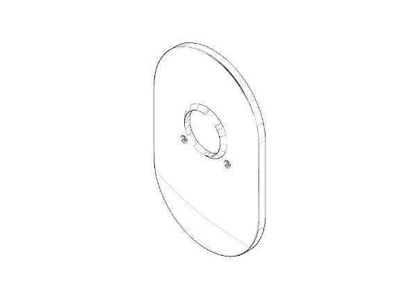 DORNBRACHT WSS Cache 151 x 241 x 16 mm chromé