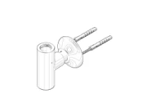 DORNBRACHT WSS Fixation pour inverseur 135 x 150 x 85 mm chromé