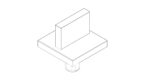 DORNBRACHT WSS Poignée 60 x 60 x 75 mm chromé