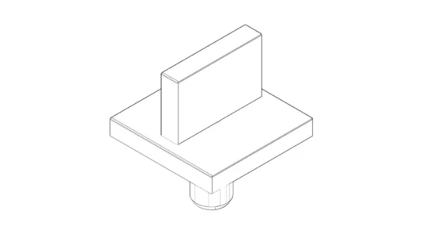 DORNBRACHT WSS Poignée 60 x 60 x 75 mm chromé