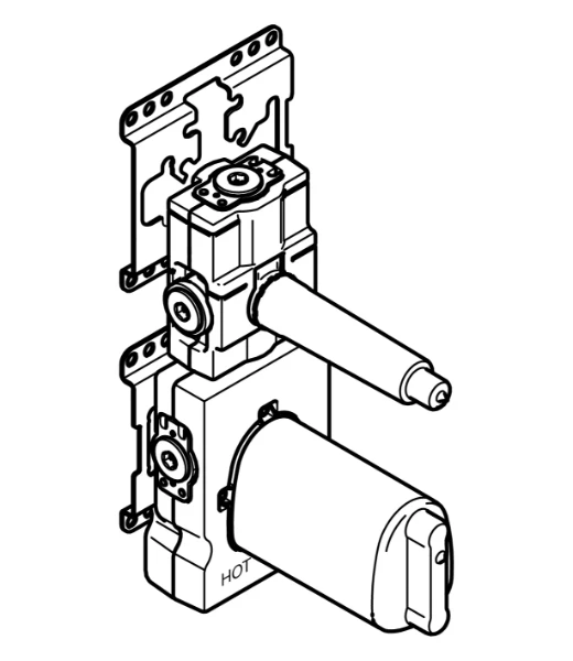 DORNBRACHT INC xTOOL Module de thermostat à encastrer avec 1 robinet 3/4"