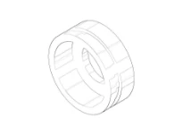 DORNBRACHT WSS Capuchon Ø 24,5 x 9,5 mm chromé