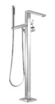 DORNBRACHT LULU Mitigeur monocommande bain/douche avec tube vertical positionnement libre et garniture de douche chromé
