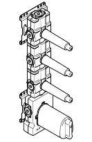 Dornbracht INC xTOOL module thermostatique modèle encastré avec 3 vannes d'arrêt 3/4"