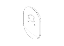 DORNBRACHT WSS Cache sans réglage du débit 151 x 241 x 16 mm chromé