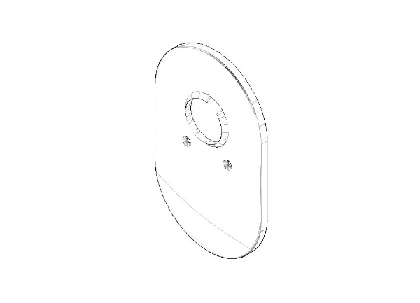 DORNBRACHT WSS Cache sans réglage du débit 151 x 241 x 16 mm chromé