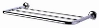 PORTE ESSUIE MURALE GEESA STANDARD 60 - 25 o chromé avec plateau pour serviettes de bain
