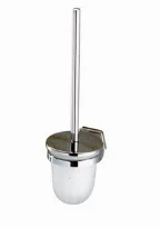 Geesa Standard set de brosse chromé brosse avec insert en verre satiné