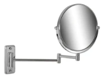 Geesa Mirror miroir 200 mm - sans éclairage 5x agrandissant et normal - 2 bras