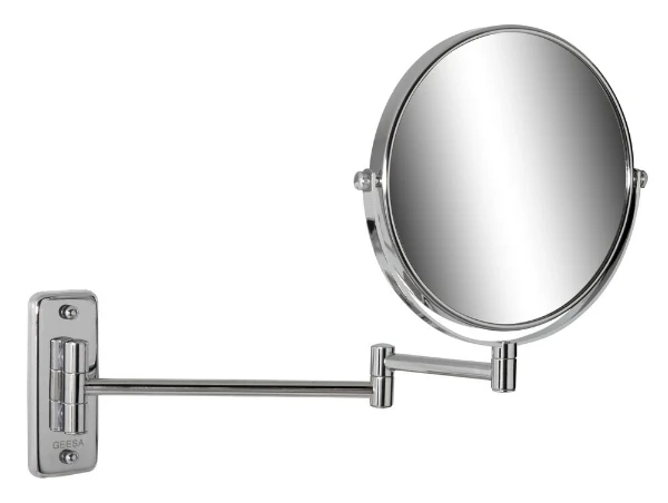Geesa Mirror Cosmetic Scheerspiegel 200 mm - 2 armen - zonder verlichting - 5x vergrotend