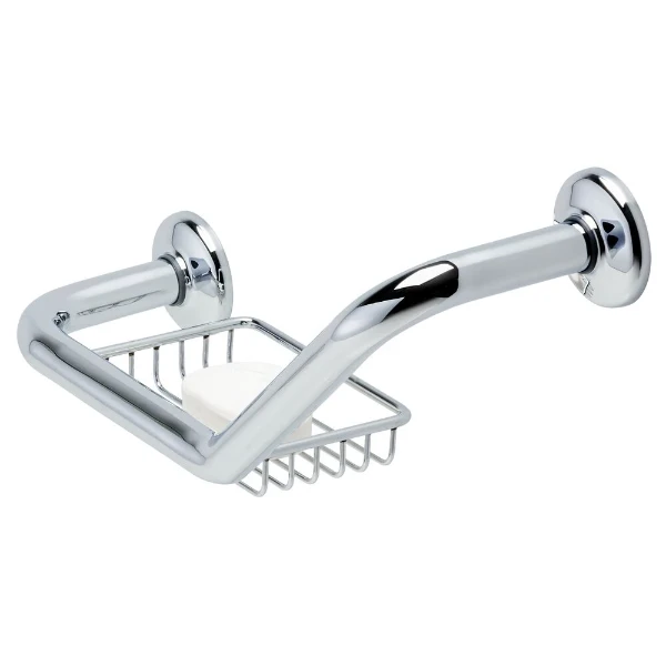 POIGNE BAIGNOIRE GEESA STANDARD 43,8 - 24 chromé avec porte savon