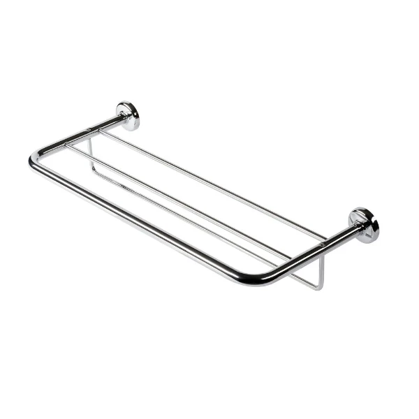 PORTE ESSUIE MURALE GEESA STANDARD 60 - 26 o chromé avec plateau pour serviettes de bain