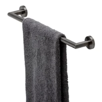 Geesa Nemox BBM porte-serviette mural 45 cm noir brossé Metal