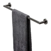 Geesa Nemox BBM porte-serviette mural 60 cm noir brossé Metal
