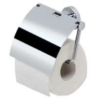 Geesa Nemox porte-rouleau chromé avec couvercle