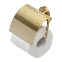 GEESA Nemox BG Toiletrolhouder met klep Brushed Gold