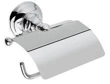 Cottage Classica  toiletrolhouder met klep - chroom