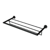 Geesa Nemox Black plateau serviettes 60 cm avec suspension, noir