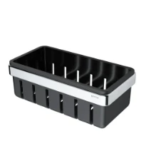 Geesa Frame panier de douche avec insert noir