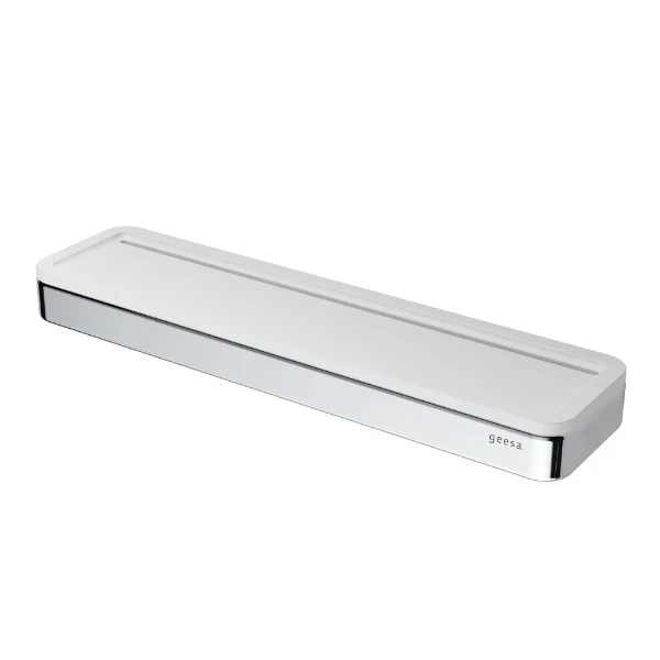 GEESA Frame Mini-tablette Blanche / Chromée