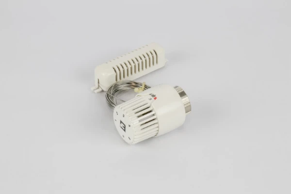 Begetube Tête thermostatique encastré avec sonde à distance type 3000 - blanc - capillaire 5 mètres