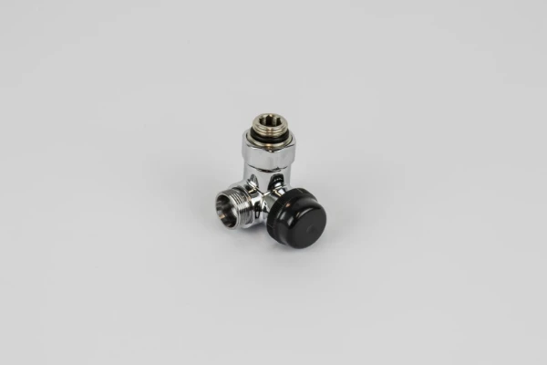 Begetube Optima vanne de radiateur équerre thermostatisable droite 1/2 x M24 - avec valeurs kV réglables - chromé