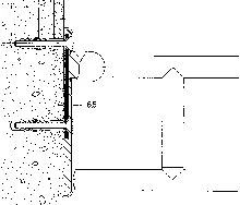 FIXATION HEWI 801 pour poignée rabattable pour fixation mur béton