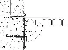 Hewi 801 fixation pour siège rabattable 334120/334121 pour mur en béton