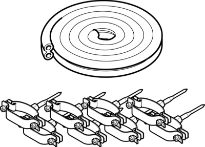 BULEX Tuyaux double en cuivre préisolé (2x20mm) avec fil capteur (2 x 0,5 mm²) - longueur = 15m